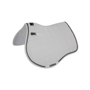 Tapis de selle obstacle en tissu technique respirant collection Elegance Equestro Blanc