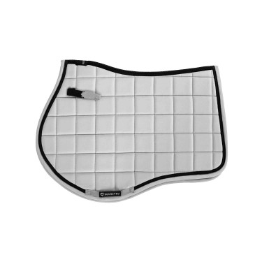 Tapis de selle obstacle en tissu technique respirant collection Elegance Equestro Blanc Tapis de selle obstacle en tissu technique respirant collection Elegance Equestro Blanc