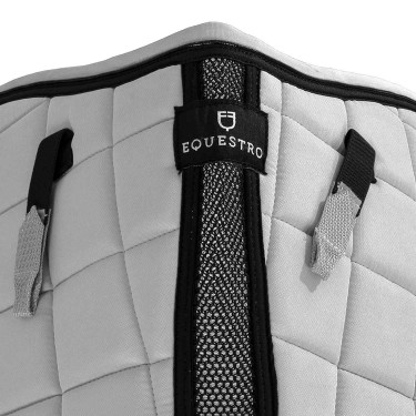 Tapis de selle obstacle en tissu technique respirant collection Elegance Equestro Blanc Tapis de selle obstacle en tissu technique respirant collection Elegance Equestro Blanc