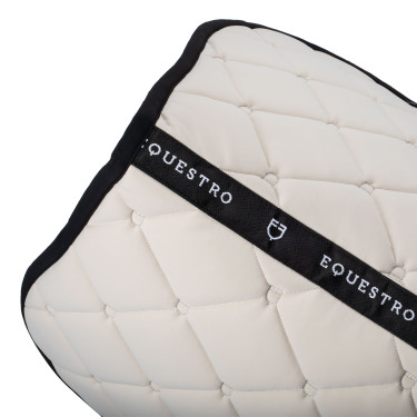 Tapis de selle obstacle en tissu technique Black Line Edition Equestro Beige