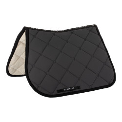 Tapis de selle obstacle en tissu technique Black Line Edition Equestro