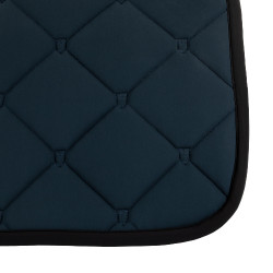 Tapis de selle obstacle en tissu technique Black Line Edition Equestro Marine Bleu marine