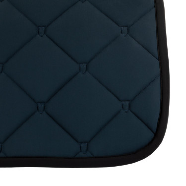 Tapis de selle obstacle en tissu technique Black Line Edition Equestro Marine Bleu marine