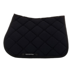 Tapis de selle obstacle en tissu technique Black Line Edition Equestro Noir