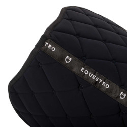 Tapis de selle obstacle en tissu technique Black Line Edition Equestro Noir