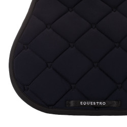 Tapis de selle obstacle en tissu technique Black Line Edition Equestro Noir