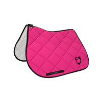 Tapis de selle obstacle en tissu technique avec logo GP Equestro Fuchsia / noir Rose Tapis de selle obstacle en tissu technique avec logo GP Equestro Fuchsia / noir Rose