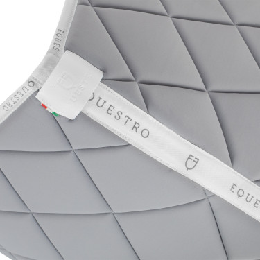 Tapis de selle obstacle en tissu technique avec logo GP Equestro Gris / blanc Tapis de selle obstacle en tissu technique avec logo GP Equestro Gris / blanc