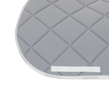 Tapis de selle obstacle en tissu technique avec logo GP Equestro Gris / blanc Tapis de selle obstacle en tissu technique avec logo GP Equestro Gris / blanc