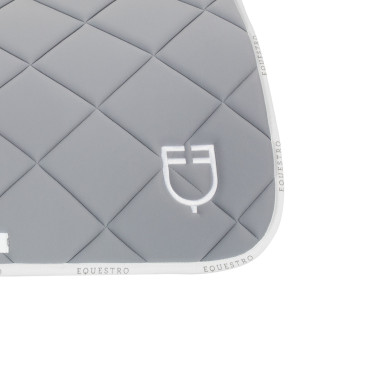 Tapis de selle obstacle en tissu technique avec logo GP Equestro Gris / blanc Tapis de selle obstacle en tissu technique avec logo GP Equestro Gris / blanc