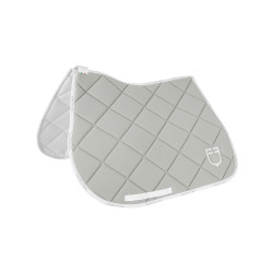 Tapis de selle obstacle en tissu technique avec logo GP Equestro Vert clair / blanc Tapis de selle obstacle en tissu technique avec logo GP Equestro Vert clair / blanc