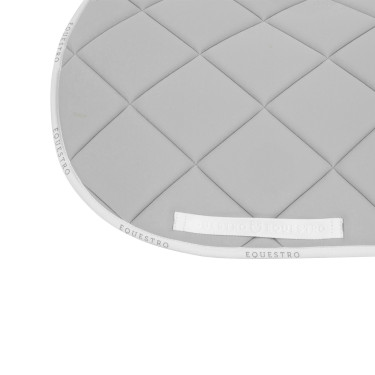 Tapis de selle obstacle en tissu technique avec logo GP Equestro Gris clair / blanc Tapis de selle obstacle en tissu technique avec logo GP Equestro Gris clair / blanc