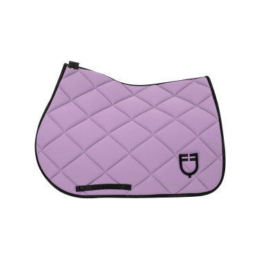 Tapis de selle obstacle en tissu technique avec logo GP Equestro Lilas / noir Tapis de selle obstacle en tissu technique avec logo GP Equestro Lilas / noir