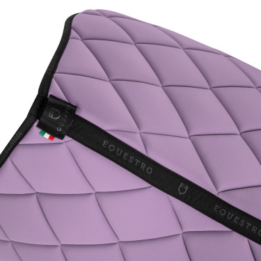 Tapis de selle obstacle en tissu technique avec logo GP Equestro Lilas / noir Tapis de selle obstacle en tissu technique avec logo GP Equestro Lilas / noir