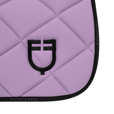 Tapis de selle obstacle en tissu technique avec logo GP Equestro Lilas / noir Tapis de selle obstacle en tissu technique avec logo GP Equestro Lilas / noir