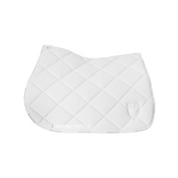 Tapis de selle obstacle en tissu technique avec logo GP Equestro Blanc / blanc Tapis de selle obstacle en tissu technique avec logo GP Equestro Blanc / blanc