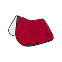 Tapis de selle obstacle en tissu technique avec logo GP Equestro Vin / noir Rouge Tapis de selle obstacle en tissu technique avec logo GP Equestro Vin / noir Rouge