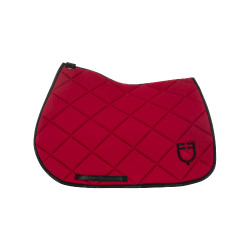 Tapis de selle obstacle en tissu technique avec logo GP Equestro Vin / noir Rouge Tapis de selle obstacle en tissu technique avec logo GP Equestro Vin / noir Rouge