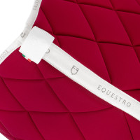 Tapis de selle obstacle en tissu technique avec logo GP Equestro Vin / blanc Rouge