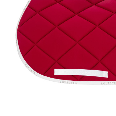 Tapis de selle obstacle en tissu technique avec logo GP Equestro Vin / blanc Rouge Tapis de selle obstacle en tissu technique avec logo GP Equestro Vin / blanc Rouge