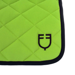Tapis de selle obstacle en tissu technique avec logo brodé Black Line Edition Equestro Vert citron Tapis de selle obstacle en tissu technique avec logo brodé Black Line Edition Equestro Vert citron
