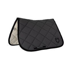 Tapis de selle obstacle en tissu technique avec logo brodé Black Line Edition Equestro