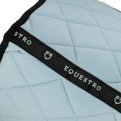 Tapis de selle obstacle en tissu technique avec logo brodé Black Line Edition Equestro Brume grise Bleu Tapis de selle obstacle en tissu technique avec logo brodé Black Line Edition Equestro Brume grise Bleu
