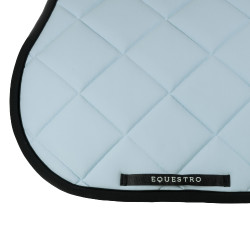 Tapis de selle obstacle en tissu technique avec logo brodé Black Line Edition Equestro Brume grise Bleu Tapis de selle obstacle en tissu technique avec logo brodé Black Line Edition Equestro Brume grise Bleu