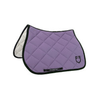Tapis de selle obstacle en tissu technique avec logo brodé Black Line Edition Equestro Violet dahlia Tapis de selle obstacle en tissu technique avec logo brodé Black Line Edition Equestro Violet dahlia