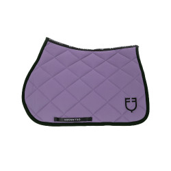 Tapis de selle obstacle en tissu technique avec logo brodé Black Line Edition Equestro Violet dahlia Tapis de selle obstacle en tissu technique avec logo brodé Black Line Edition Equestro Violet dahlia
