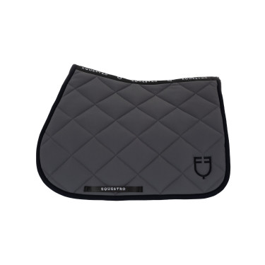 Tapis de selle obstacle en tissu technique avec logo brodé Black Line Edition Equestro Tapis de selle obstacle en tissu technique avec logo brodé Black Line Edition Equestro
