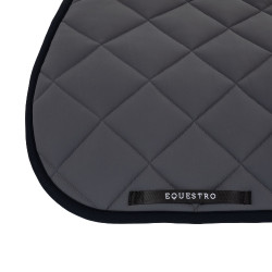 Tapis de selle obstacle en tissu technique avec logo brodé Black Line Edition Equestro Asphalte Gris Tapis de selle obstacle en tissu technique avec logo brodé Black Line Edition Equestro Asphalte Gris