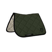 Tapis de selle obstacle en tissu technique avec logo brodé Black Line Edition Equestro Vert foncé / noir Tapis de selle obstacle en tissu technique avec logo brodé Black Line Edition Equestro Vert foncé / noir