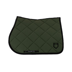 Tapis de selle obstacle en tissu technique avec logo brodé Black Line Edition Equestro Vert foncé / noir Tapis de selle obstacle en tissu technique avec logo brodé Black Line Edition Equestro Vert foncé / noir