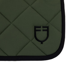 Tapis de selle obstacle en tissu technique avec logo brodé Black Line Edition Equestro Vert foncé / noir Tapis de selle obstacle en tissu technique avec logo brodé Black Line Edition Equestro Vert foncé / noir