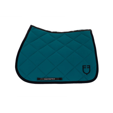 Tapis de selle obstacle en tissu technique avec logo brodé Black Line Edition Equestro Tapis de selle obstacle en tissu technique avec logo brodé Black Line Edition Equestro