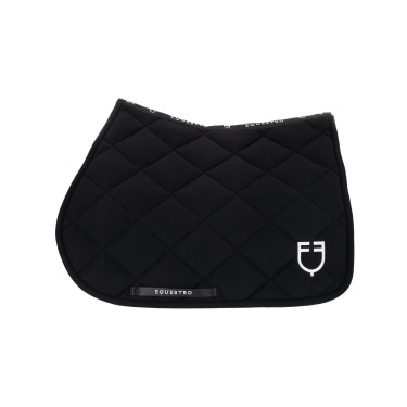 Tapis de selle obstacle en tissu technique avec logo brodé Black Line Edition Equestro Tapis de selle obstacle en tissu technique avec logo brodé Black Line Edition Equestro