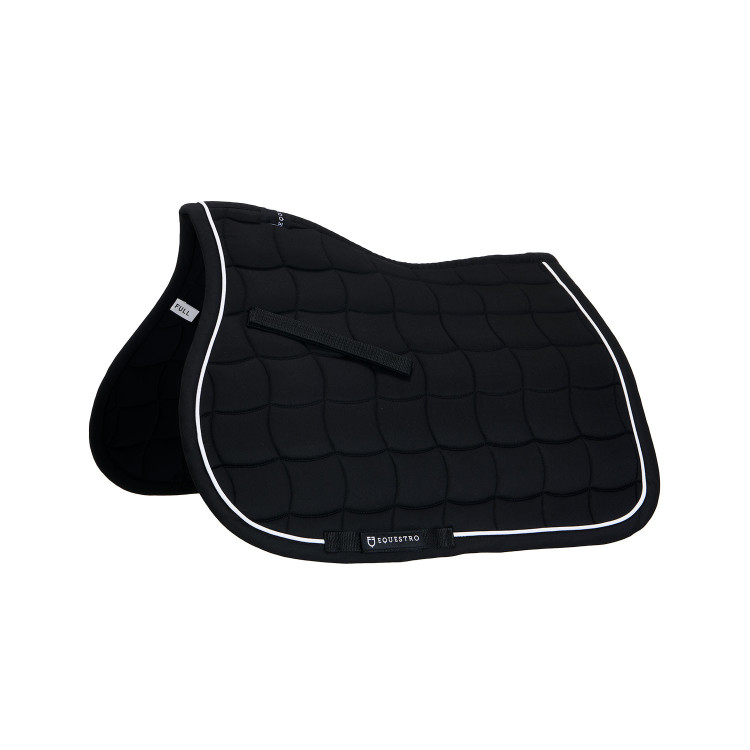 Tapis de selle obstacle en coton respirant White Trim Equestro