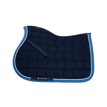 Tapis de selle obstacle en coton respirant White Trim Equestro Tapis de selle obstacle en coton respirant White Trim Equestro
