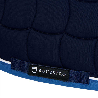 Tapis de selle obstacle en coton respirant White Trim Equestro Tapis de selle obstacle en coton respirant White Trim Equestro