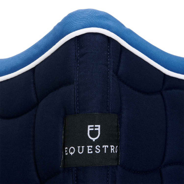 Tapis de selle obstacle en coton respirant White Trim Equestro Tapis de selle obstacle en coton respirant White Trim Equestro