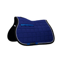 Tapis de selle obstacle en coton respirant White Trim Equestro Royal / noir Tapis de selle obstacle en coton respirant White Trim Equestro Royal / noir