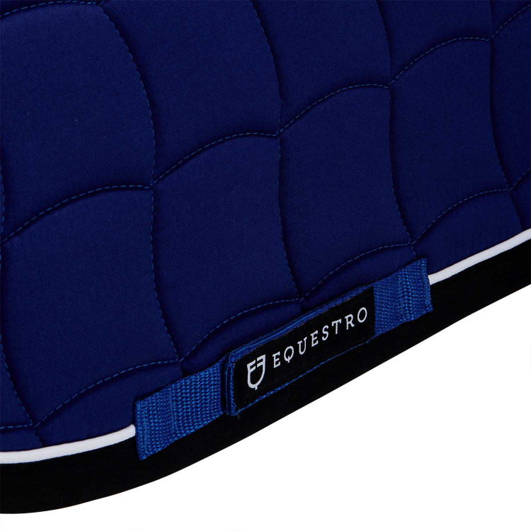 Tapis de selle obstacle en coton respirant White Trim Equestro Tapis de selle obstacle en coton respirant White Trim Equestro