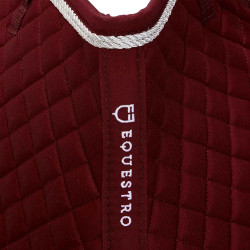 Tapis de selle obstacle en coton modelé Equestro Bordeaux Tapis de selle obstacle en coton modelé Equestro Bordeaux
