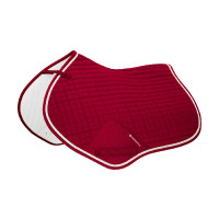 Tapis de selle obstacle en coton modelé Equestro Rouge