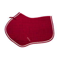 Tapis de selle obstacle en coton modelé Equestro Rouge Tapis de selle obstacle en coton modelé Equestro Rouge