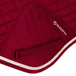 Tapis de selle obstacle en coton modelé Equestro Rouge Tapis de selle obstacle en coton modelé Equestro Rouge