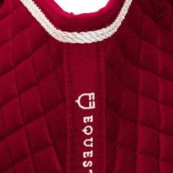 Tapis de selle obstacle en coton modelé Equestro Rouge Tapis de selle obstacle en coton modelé Equestro Rouge