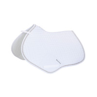 Tapis de selle obstacle en coton modelé Equestro Blanc