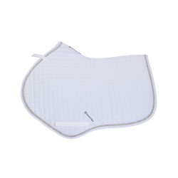 Tapis de selle obstacle en coton modelé Equestro Blanc Tapis de selle obstacle en coton modelé Equestro Blanc